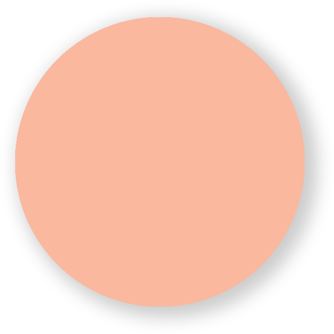 Stor rosa sirkel med skygge